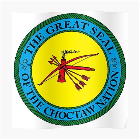 Choctaw Nation Great Seal Poster For Sale By Artyflyers Redbubble