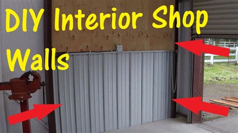 Diy Corrugated Metal And Plywood Interior Walls For Metal