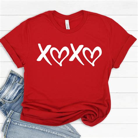 xoxo shirt xoxo valentines day shirts for woman valentines etsy