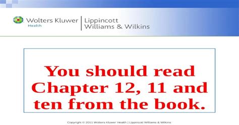 Copyright © 2011 Wolters Kluwer Health Lippincott Williams And Wilkins