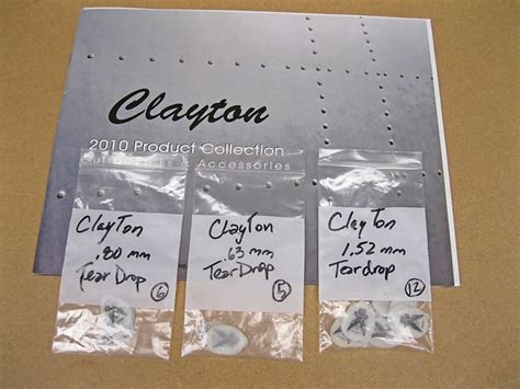 Clayton Catalog And Picks 2010 Reverb