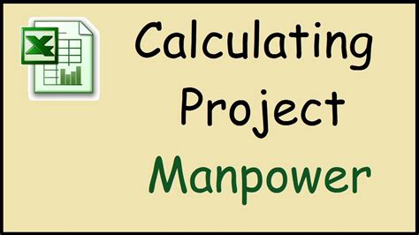 For example, 10 men working one 10 hour shift would be 100 man hours. How to calculate manpower required for a project in Excel ...