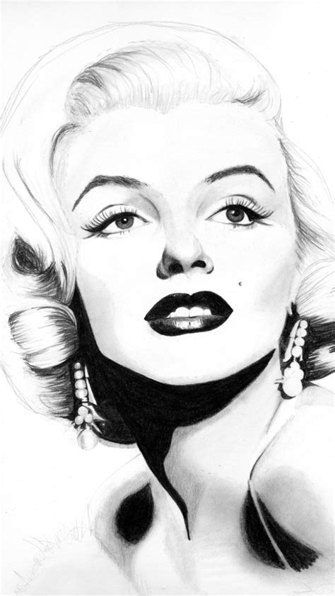 Detail Marilyn Monroe Pencil Sketch Koleksi Nomer 17