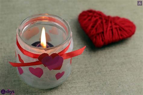 Diy Valentines Day Candle Holder From A Mason Jar