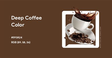 Deep Coffee Color Hex Code Is 593a24