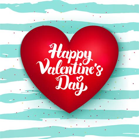 Red Heart Shape Valentine Card Vector Free Download
