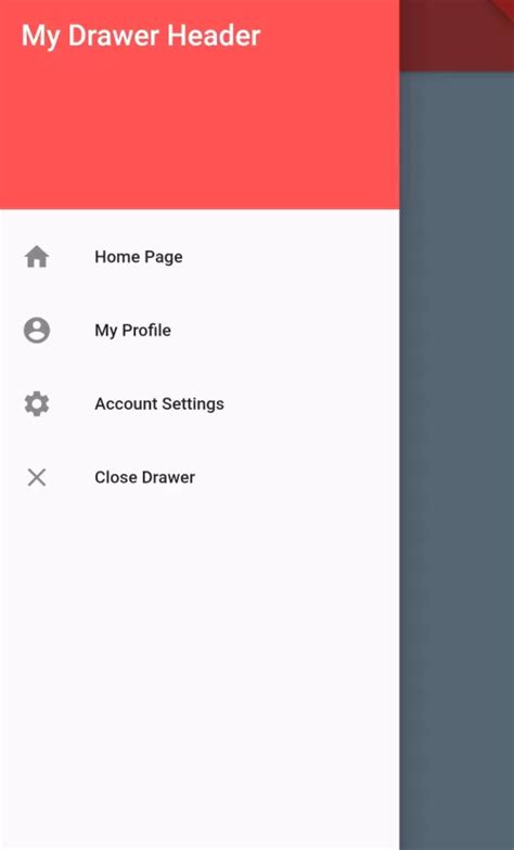 Drawer Flutter Tutorial