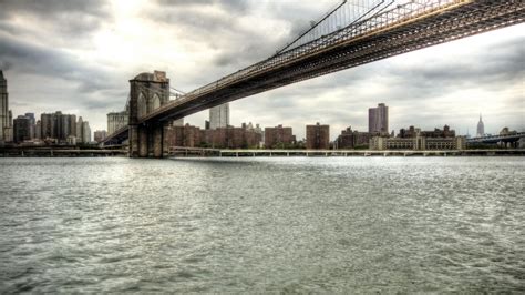 Known Places Brooklyn Bridge New York Desktop Wallpaper