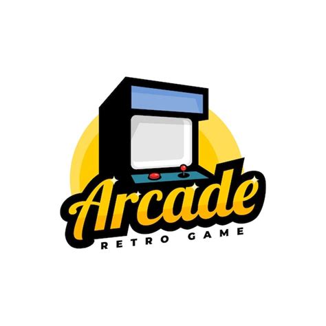 Premium Vector Arcade Game Machine Logo With A Retro Style Good For