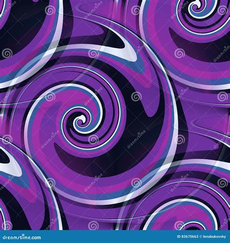 Purple And Blue Seamless Swirls Stock Illustration Illustration Of