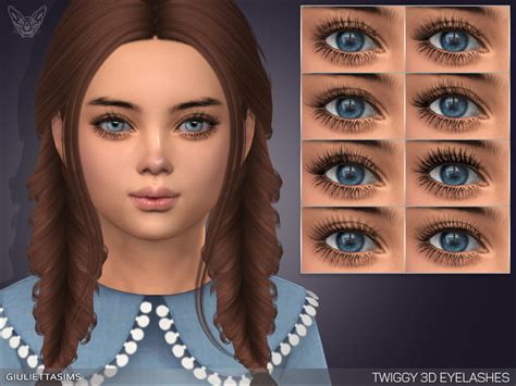 Twiggy 3d Eyelashes For Kids The Sims 4 Catalog