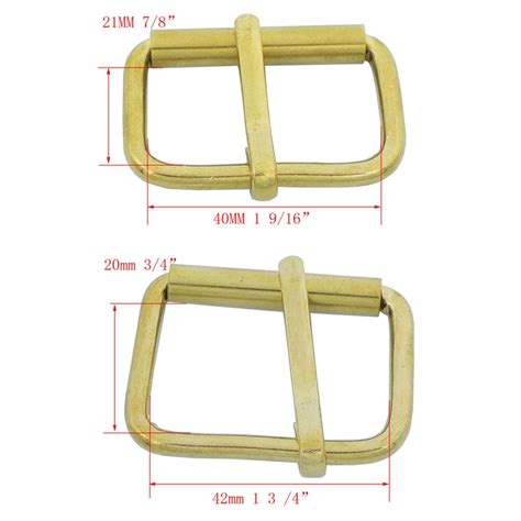 2 Pcs Solid Brass Single Or Double Prong Roller Buckles 16mm Etsy