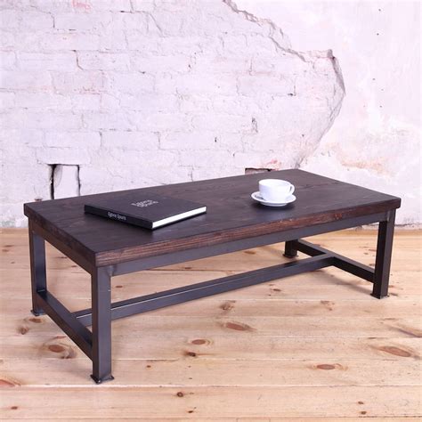 Join prime to save $8.60 on this item. Sleek Steel Industrial Style Coffee Table By Cosy Wood | notonthehighstreet.com