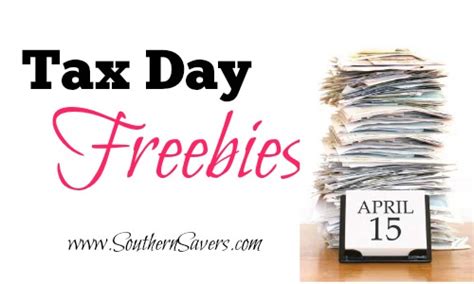 2014 Tax Day Freebies Southern Savers