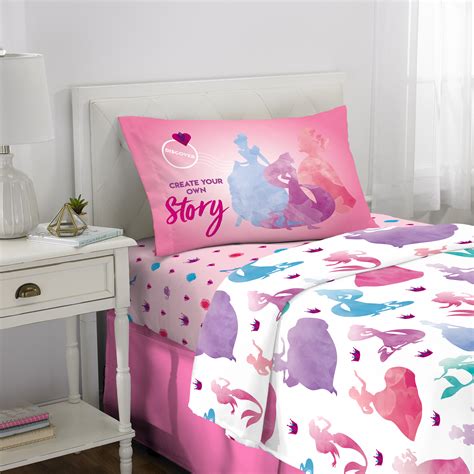 Make your own fairy tale! Disney Princess Sheet Set, Kids Bedding, 3-Piece Twin Size ...