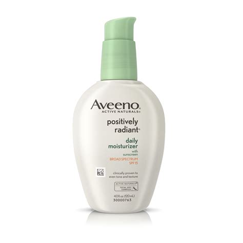 Aveeno Positively Radiant Daily Face Moisturizer Spf 15 And Soy 4 Fl Oz