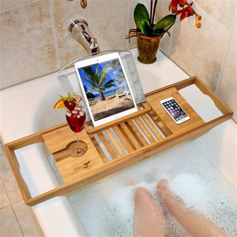 They may also have a candleholder or cell phone holder. 6 Best Bathtub Caddy Trays to Help You Read and Relax ...