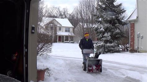 Snow Blowing My Driveway 2 Youtube