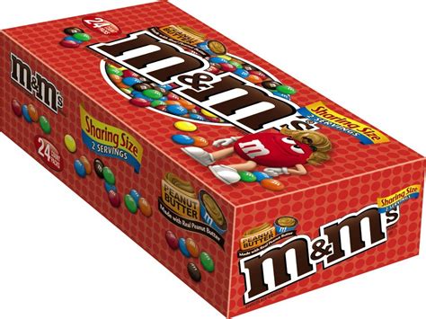 Buy Mandms Peanut Butter Chocolate Candy Sharing Size 283 Ounce Pouch