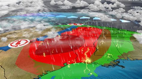 Dangerous Storms Could Bring Widespread Damaging Winds Large Hail Few Tornadoes To The South