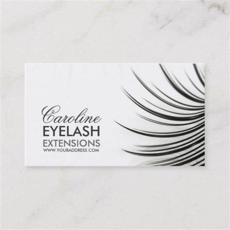 The kind of products you can trust to uphold your business's reputation. Minimalistic Eyelash Extensions Business Card | Zazzle.com in 2021 | Eyelash extensions, Beauty ...
