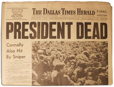 Historic Newspaper Headlines | Historic Copy of ''The Dallas Times