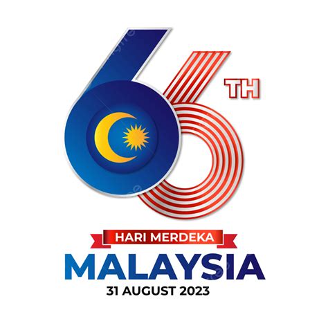 Gambar Logo Rasmi 66 Tahun Hari Kemerdekaan Malaysia 31 Ogos 2023
