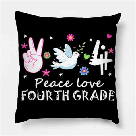 Peace Love Fourth Grade Shirt Fourth Grade Teacher 4th Grade Tee 4th