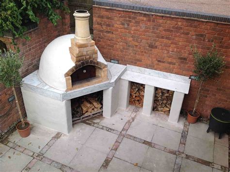 Outdoor Pizza Ovens With Stucco Finish Forno Bravo Outdoor Pizza