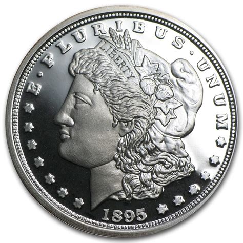 1 Oz Silver Round 1895 Morgan Dollar Proof Replica 1 Oz Silver