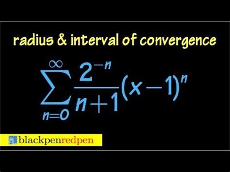 Radius and interval of convergence. | Love math, Convergence, Mathematics
