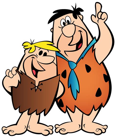 A Cartoon Caveman And His Friend Giving The Thumbs Up