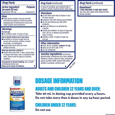 Mucinex Fast-Max Maximum Strength Chest Congestion, Symptom Relief