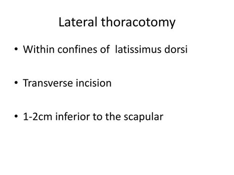 Ppt Thoracic Incisions Powerpoint Presentation Free Download Id391276