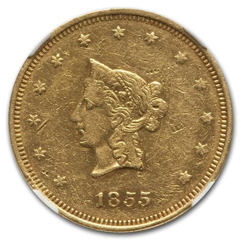 During 1855, only $150,000 in united states small denomination silver coins were issued in california, with most being hoarded or exported. 1855 $20 Wass Molitor California Gold Rush AU-55 NGC ...