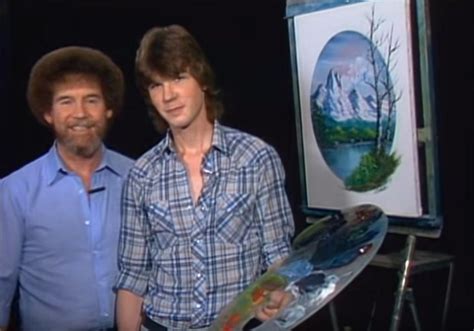 Bob Ross With His Son Steven On The Joy Of Painting Season 10 Episode