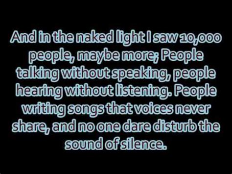 We did not find results for: Disturbed - "The Sound Of Silence" lyrics - YouTube