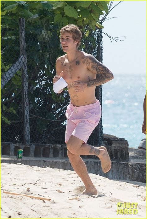 Justin Biebers Body Is Ripped In New Shirtless Beach Photos