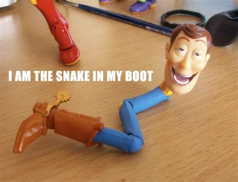 I Am The Snake In My Boot Toy Story Funny Tumblr Funny Funny Toys