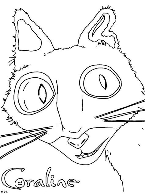 Easy Coraline Cat Drawing Coraline Cat Rough Bella Sketch Fox Da