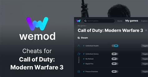 Call Of Duty Modern Warfare 3 Cheats And Trainers For Pc Wemod