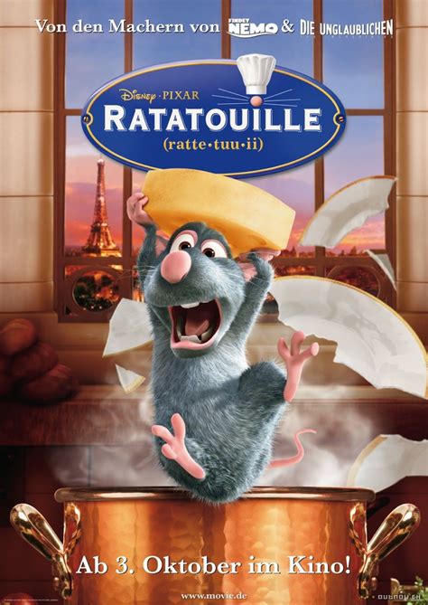 Ratatouille Movie Poster amusementphile Films dessins animés Dessin animé Cine cinema