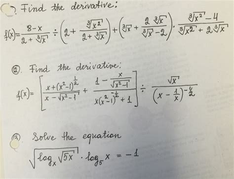 How To Find The Derivative Of A Square Root Equation