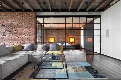 High End Bachelor Pad Design Stunning Loft In Kiev By Martinarchitects