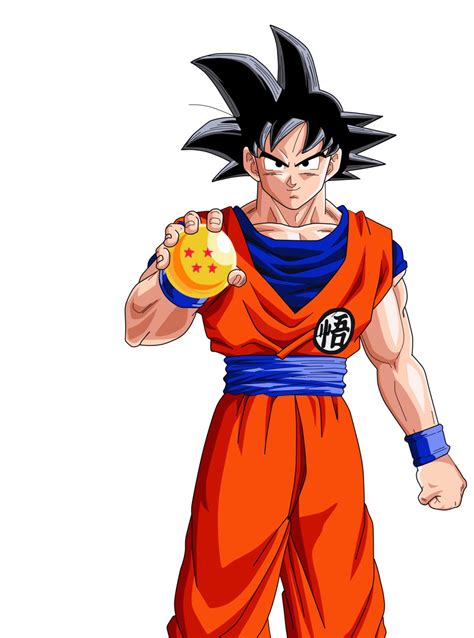 Il giovane guerriero vede la luna nel cielo e si trasforma di nuovo. Goku holding the 4 Star Dragonball | Dragon ball z, Dragon ...