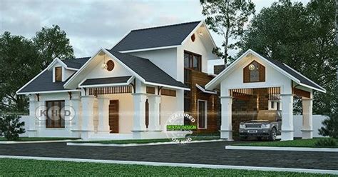 1225 Sq Ft Sloped Roof Single Floor Home Kerala Home Design And Floor