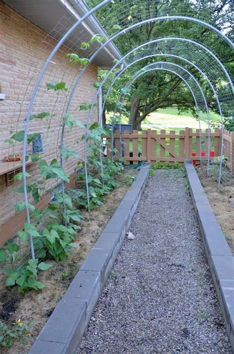 Pvc Pipe Garden Arch Diy Covered Greenhouse Garden A Removable Cover