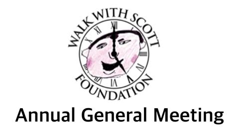 Annual General Meeting Walk With Scott Foundation