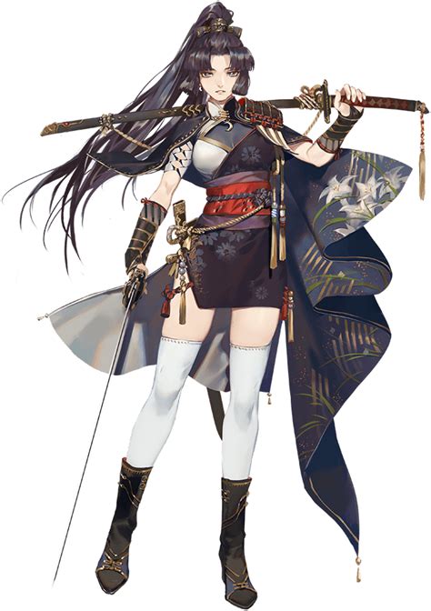 Strong Female Samurai Samurai Anime Concept Art Characters