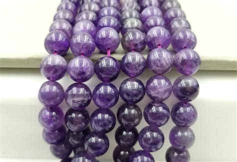 10mm Amethyst Beads Grade Aaa Genuine Natural Gemstone Round Loose